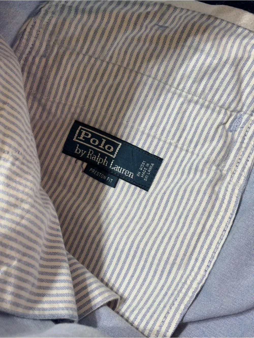 Polo Ralph Lauren Preston Pants Mens 40x30 Light Blue Chino Cotton Straight Fit